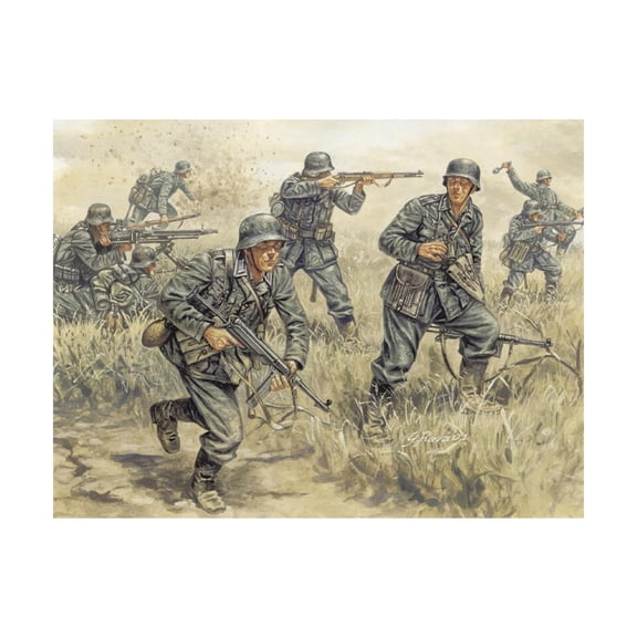 Italeri 6033 WWII German Infantry 1/72 Scale Plastic Model Figures