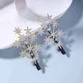 thumbnail image 2 of 2PCS Star Hair Clip Silver Rhinestone Hair Barrette Bling Cluster Star Hair Pin Headpieces Decorative Hair Branch Crystal Hair Pins Headwear Bride Hair Accessories for Women and Girls (Silver), 2 of 7
