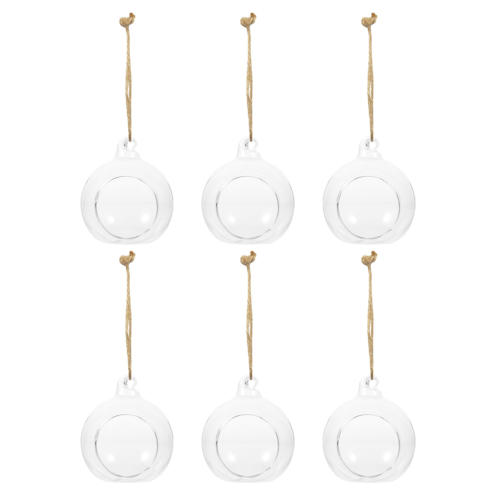 NUOLUX Glass Hanging Terrarium Globeairplants Holder Planter Vase