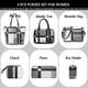 thumbnail image 2 of Bolso de hombro 2E-Youth con asa superior Negro Blanco Gris L, 2 of 5