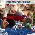 thumbnail image 5 of Christmas Rug 9x12 Snowflake Large Washable Area Rug for Hallway Non Slip Throw Rugs Low Pile Carpet for Bedroom Living Room Blue, 5 of 7