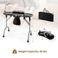thumbnail image 3 of Costway Folding Manicure Table Portable Nail Desk with Dust Collector LED Lamp Carry Bag, 3 of 10