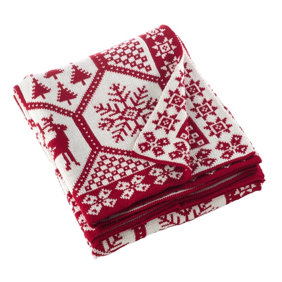 Christmas Knit Throw Blanket