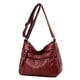 thumbnail image 4 of Bolso Bandolera PU Lavado Retro para Mujer Bolsos Hombro Con Múltiples Bolsillos (rojo), 4 of 6