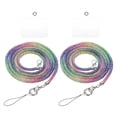 thumbnail image 1 of 2 Pcs Replacement Purse Straps, Crystal Bag Handle Sparkly Replacement for Pochette Satchel, Multicolor, 1 of 7