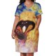 thumbnail image 3 of Vestido holgado con bolsillos de dragón de fuego de Gondolion, vestidos de mujer, ropa de mujer, 3 of 7