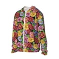 thumbnail image 2 of KLL Daisies Flowers Print Men's Women’s UPF 50+ Sun Protection Outdoor Hoodie Jacket Long Sleeve Fishing Hiking Performance Shirt-Large, 2 of 6