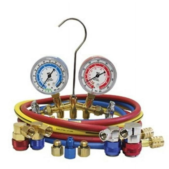 Mastercool ML66661-AYF Dual 134a & 1234yf Brassmanifold Gauge Set