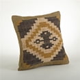 thumbnail image 1 of SARO 5172.M20S 20 in. Square Kilim Geometric Design Down Filled Throw Pillow - Multi Color, 1 of 2