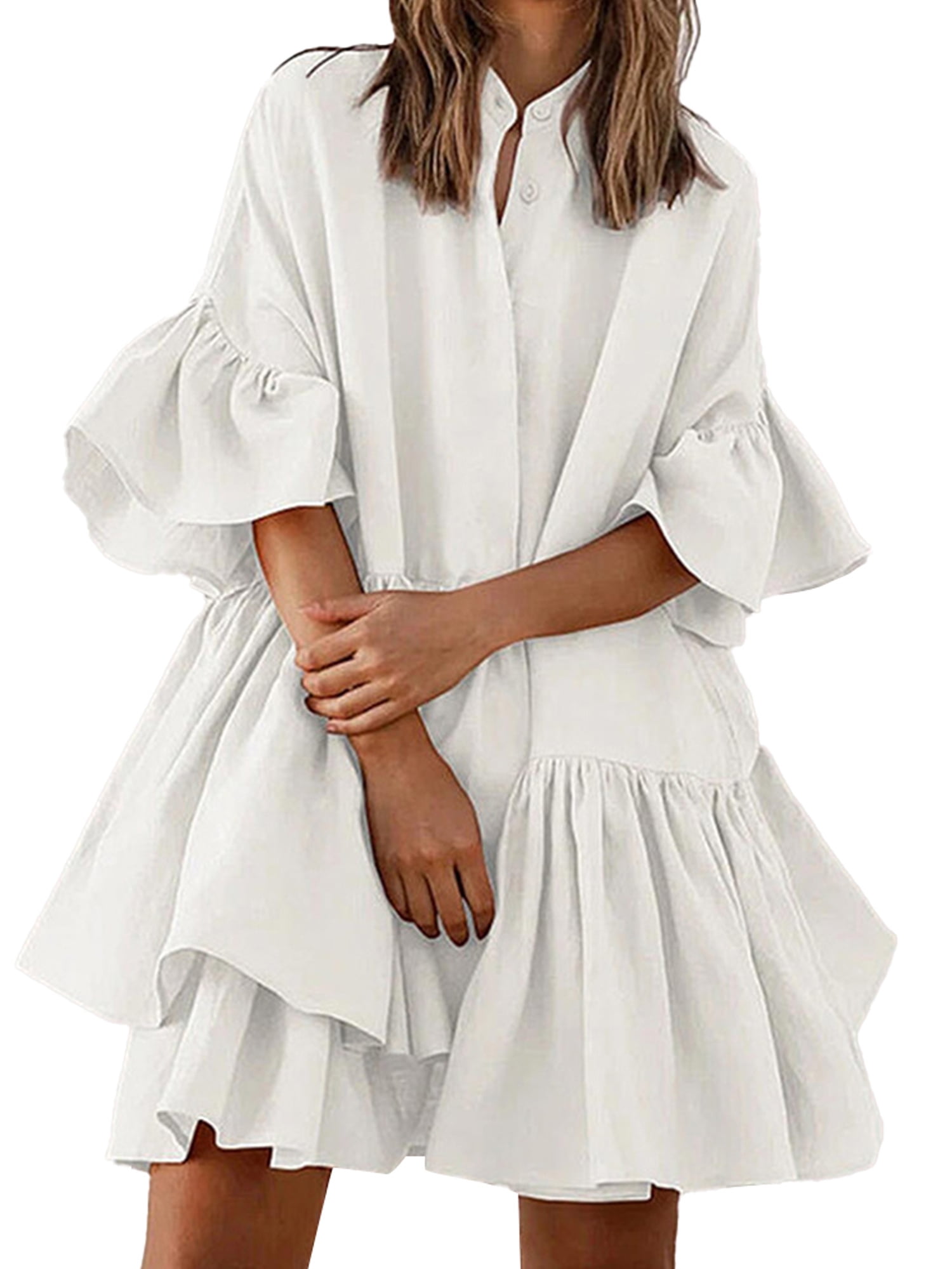 Mini smock dress womens Clearance