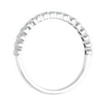 thumbnail image 2 of 1/5 Carat Bezel Set Diamond Wedding Band Ring in 10K White Gold (Ring Size 5.25), 2 of 6