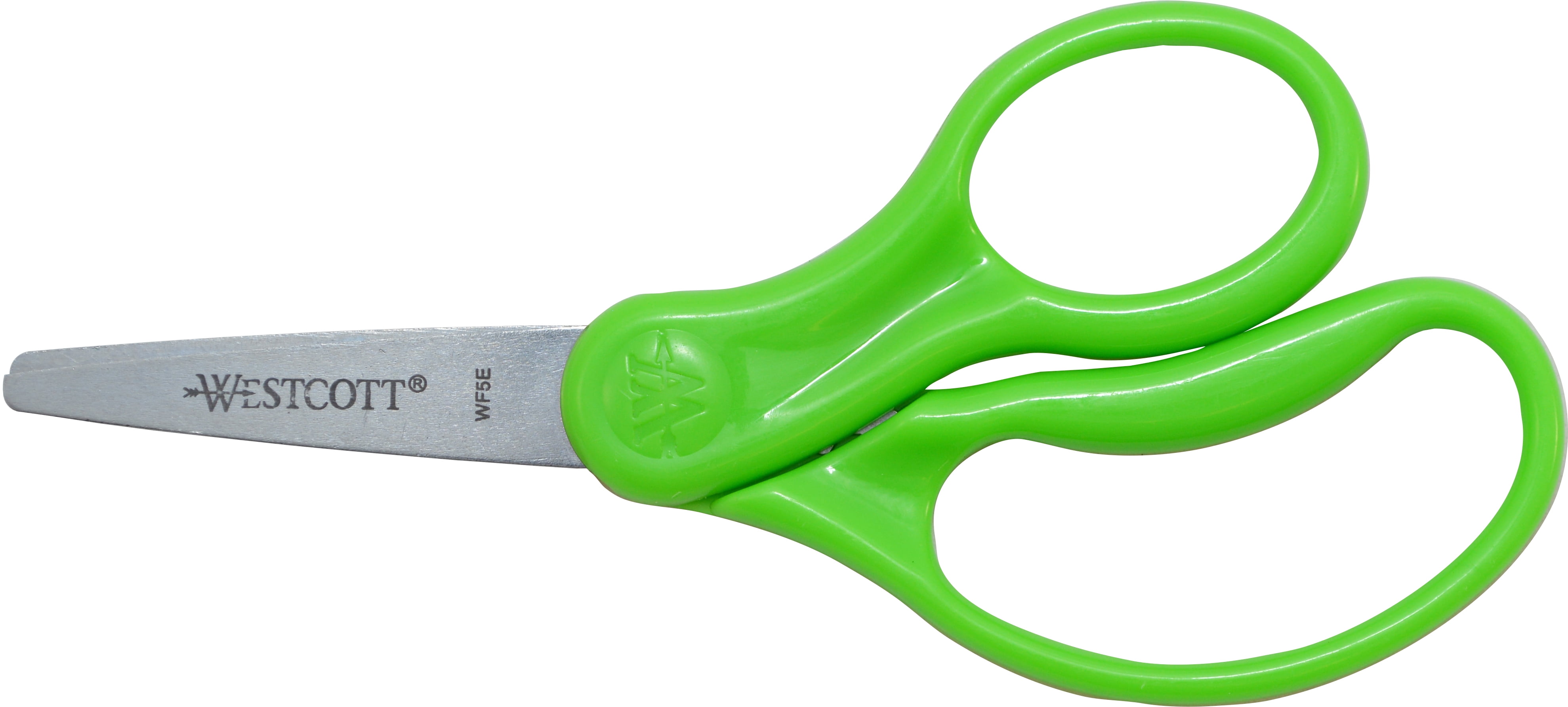 Westcott 5-Inch Kids Scissors Caddy with 24 Pairs, Assorted Colors, Stainless Steel Blades