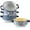 24 OZ, variant on Soup Bowls with Handles - 24oz Ceramic French Onion Soup Crocks Serving Bowls for Pasta Cereal Beef Stew Pot Pies Casserole - Oven Microwave Dishwasher Safe - Set of 4, Blue