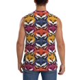 thumbnail image 4 of Fotbe Fox Face Men's Camiseta sin Mangas Estampada para Hombres, Playera Casual para Gimnasio, Entrenamiento, Playa-Medium, 4 of 7