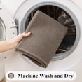 thumbnail image 5 of Enyhom Bathroom Rugs Sets of 3, Absorbent Bath Mat Non Slip Washable Bath Floor Rugs, Brown, 5 of 7