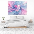 thumbnail image 3 of Mudket Framed Abstract Floral Canvas Wall Art Pastel Pink Blue Marble Effect Prints Wall Decor Modern Canvas Print Ready to Hang for Bedroom Living Room Romantic Decor - 12"L x 8"W, 3 of 10
