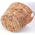 thumbnail image 4 of Large Round Water Hyacinth Wicker Laundry Basket, 4 of 5