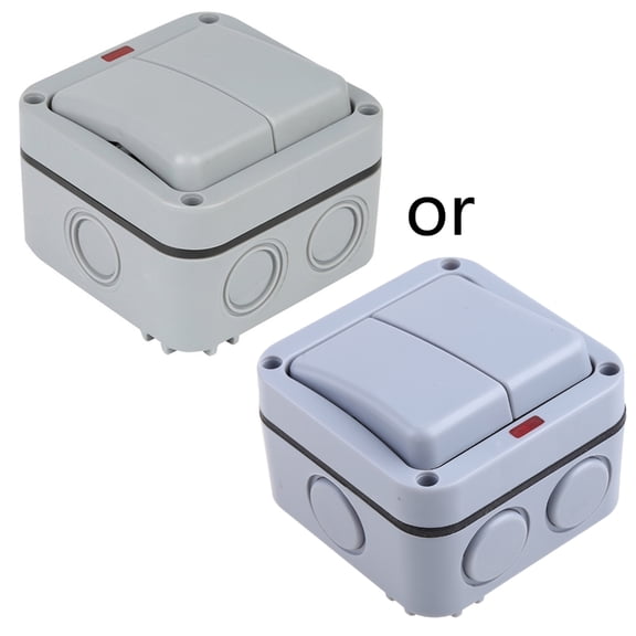 MP12 Home Garden SPDT Switch for Storm Waterproof Outdoor Switch Wall Socket Weatherproof Single Light Switch Easy to Us
