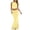 Yellow, variant on EYNMVR Skirt Sets Women 2 Piece Outfits Sleeveless Tank Crop Top Fold Over Maxi Long Skirts