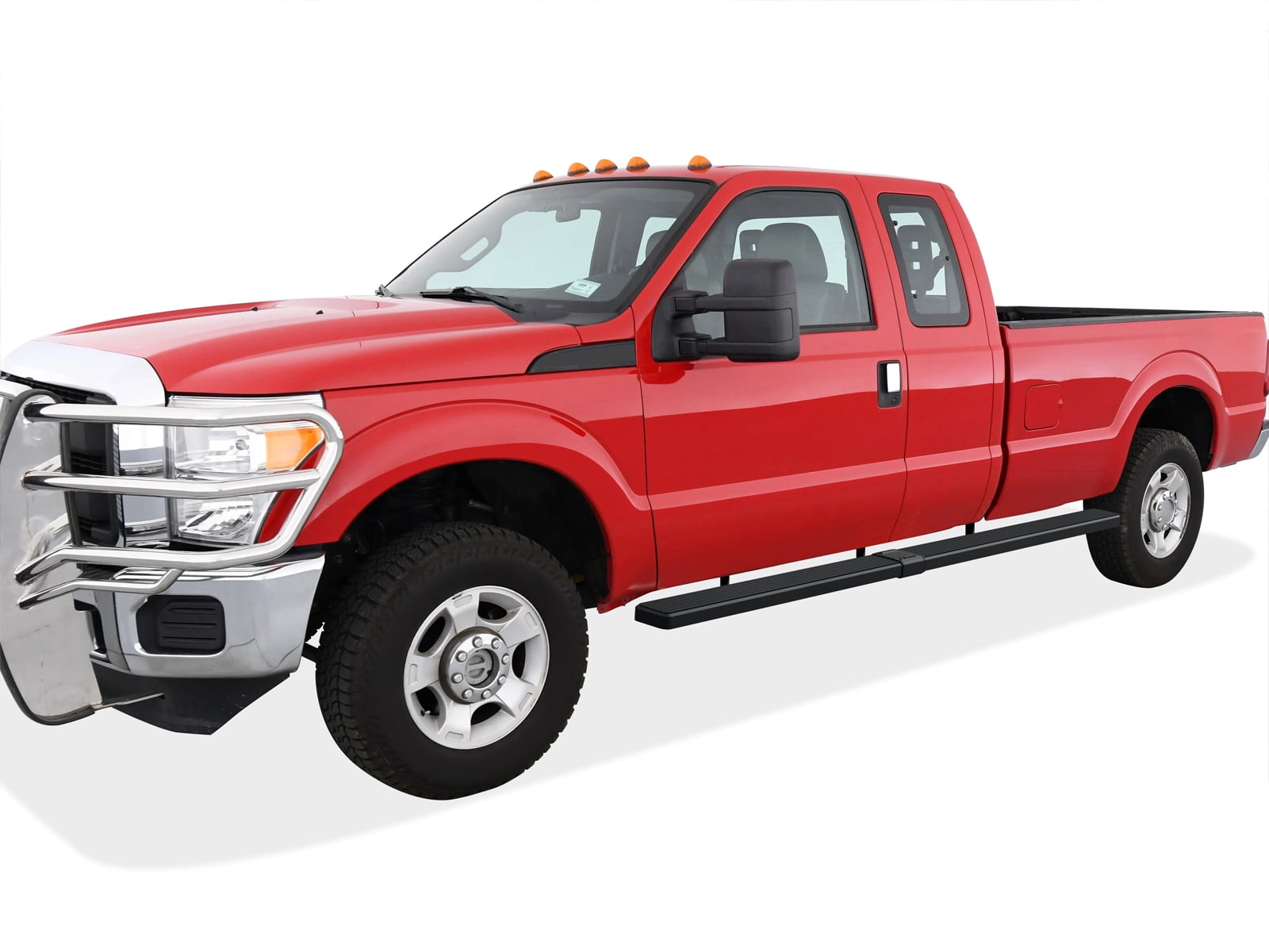 APS Wheel to Wheel iBoard 6 inches Compatible with Ford F250 F350 Super Duty 1999-2016 Super Cab Pickup 6.5ft Bed (Nerf Bars Side Steps Side Bars)