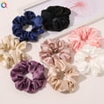 thumbnail image 2 of Mulberry Silk Scrunchy -Regular -Scrunchies For Hair - Silk Scrunchies For Women Soft Hair Care Cream Champagne Sailing Electrónica, 2 of 3