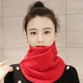 thumbnail image 2 of Neck Warmer Scarf for Woman Men Thickened Warm Neck Gaiter with Two Buttons Riding Windproof Warm Scarf, 2 of 7