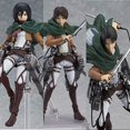 thumbnail image 2 of Figura de Attack on Titan Levi Eren Mikasa Ackerman figurita Jaeger Eren Ackerman Figma 203 207 213 figura de acción de PVC muñeca de juguete zhangmengya  LED, 2 of 2