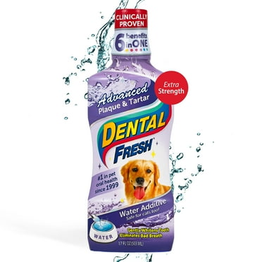 Dental Fresh Advanced Plaque and Tartar Water Additive for Dogs, 17 oz.