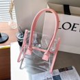 thumbnail image 4 of Bolso pequeño transparente para mujer bolso de PVC transparente impermeable rosa, 4 of 5