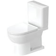 thumbnail image 6 of Duravit 218801-Dual No. 1 Elongated Chair Height Toilet Bowl Only - White with, 6 of 7