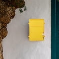 thumbnail image 4 of Elodie Wall Hanging Mailbox Hollow Backplate Drop Box for Envelopes Newspapers Home yellow, 4 of 7