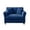 Blue, variant on Tulib 46.5" Accent Chair, Corduroy Reading Chair with Pillows, Modern Arm Chair for Living Room Bedroom Office and Apartment, White