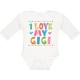thumbnail image 3 of Inktastic I Love My Gigi for Babies Girls Long Sleeve Baby Bodysuit, 3 of 5