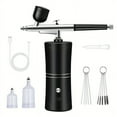 thumbnail image 1 of 1 Set Mini Airbrush Kit With Portable Air Brush Compressor Set, Gravity Feed Air, 1 of 4