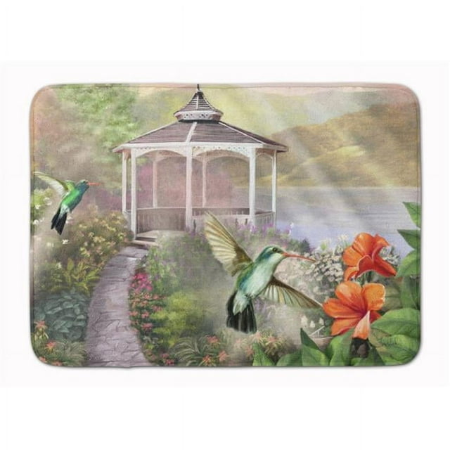 Carolines Treasures PTW2053RUG Garden Gazebo Hummingbird Duo Machine Washable Memory Foam Mat