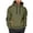 00-Army Green976, variant on XIAOCHA Pocket Zipper Hoodie For Men Solid Long Sleeve Casual Hooded Sweatshirt, Blue, Sizes M