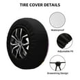 thumbnail image 3 of Kdxio Spare Tire Cover for RV Trailer, Waterproof Wheel Cover,Camper Spare Tire Cover Fit for Rv SUV Truck Travel Trailer 14 inch-Oil Painting Beautiful Butterfly, 3 of 8