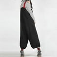 thumbnail image 3 of Dyegold Jumpsuits for Women Casual, Womens One Piece Jumpsuit Loose Baggy Button Summer Fashion Harem Trousers Overalls Sleeveless ​Square Neck ​Rompers, 3 of 5