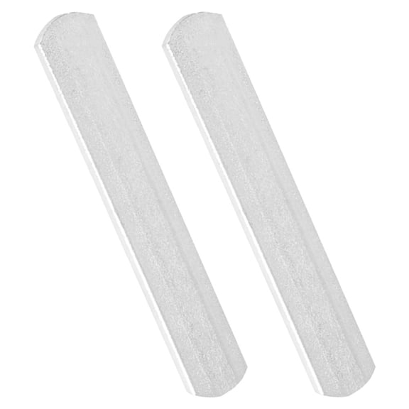 KAKOWELY 2pcs Dumbbell Plates Weight Plated Stainless Steel Silver for Strength Training Equipment