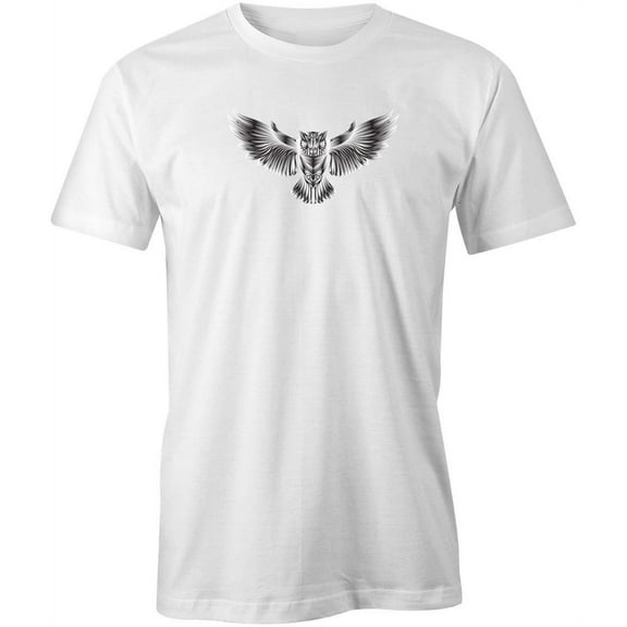 Eagle Black and White T-Shirt | Cute Bird White Tee Gift