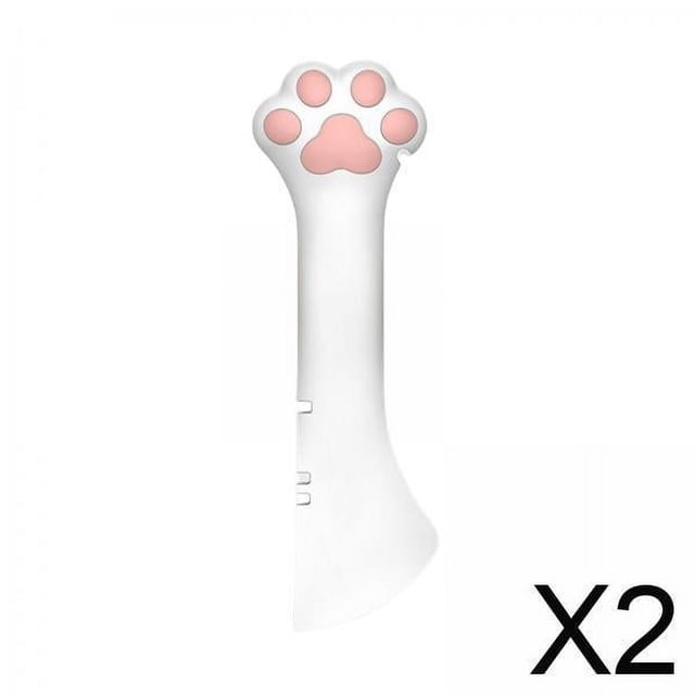 para gatos,Abridor de latas con cuchara para gatos de silicona duradera,Mini espátula para comida húmeda para perros y gatos ,Herramienta manual multifuncional para abrir tarros de
