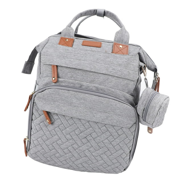 Diaper Bag Foldable Multifunctional Baby Diaper Backpack with USB Charging Port for Travel