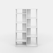 Ada Home Decor Keota Multiple Tier Open Shelf Modern Bookcase, White