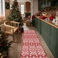 thumbnail image 5 of Pentantan 2'x6' Christmas Area Rugs for Hallway Kitchen, Machine Washable Rug Low Pile with Non Slip Backing, Bedroom Bathroom Entryway, Red/White, 5 of 7