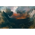 thumbnail image 2 of Martin, John 32x22 Gold Ornate Wood Framed with Double Matting Museum Art Print Titled - The Great Day of His Wrath, 2 of 4