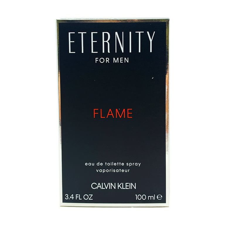 3.4 100 Eternity Calvin Cologne Flame oz ~ EDT Spray ml Men For Klein