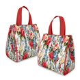 thumbnail image 2 of Pioneer Flower Floral Print Pattern Insulated Lunch Bag for Women & Adults,Large Portable Soft Cooler Lunch Bag,Thermal Food Storage Tote with Pearl Cotton,8.66L,8.75x5.75x9.5 Inch, 2 of 6