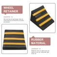thumbnail image 3 of Minkissy 1Pcs Black Rubber Ramp for Car and Motorcycle Parking Safety, 3 of 6