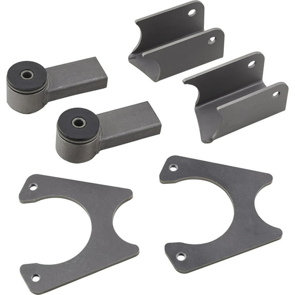 Speedway Motors Axle Bracket Kit, Fits Ford 9 Inch and 1978-88 GM Metric Chassis, Includes Upper and Lower Control Arm Mounts and Weld-On Caliper Brackets