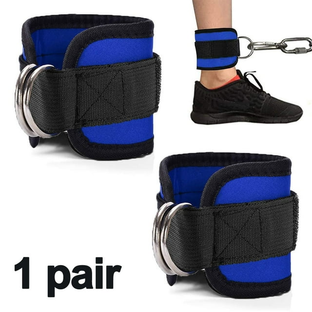 Ankle Strap for Cable Machine Attachments - Gym Ankle Cuff for Kickbacks, Glute Workouts, Leg Extensions, Curls, Booty Hip Abductors Exercise for Men and Women, Adjustable Neoprene Support